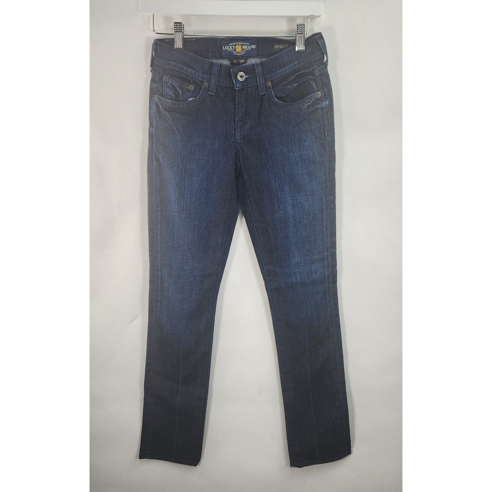 Lucky Brand Sweet'N Straight Jeans Womens 0/25 Dark Wash
